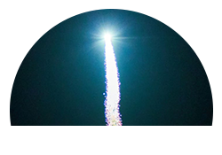 Comet Fireworks leave a trail of sparks